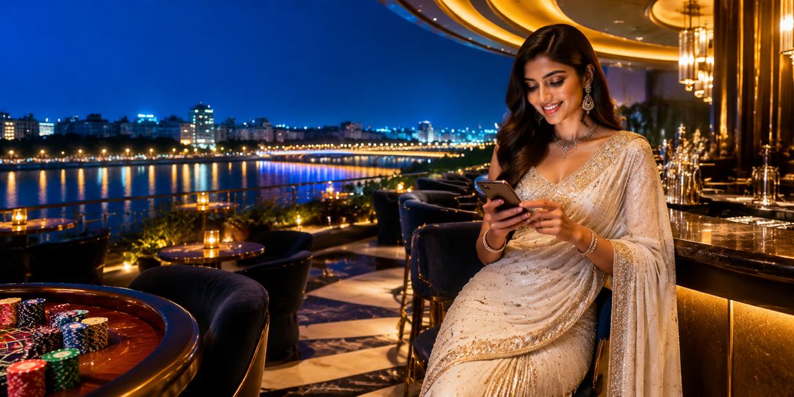 Live casino dealer interacting with players